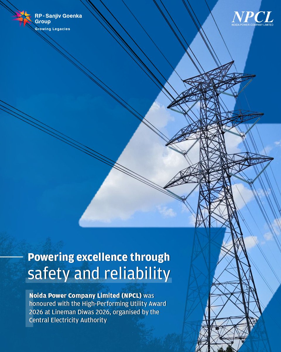 rpsggroup's tweet photo. Safety, reliability and operational excellence remain at the core of how @npclgrnoida drives everyday operations.

From maintaining zero fatalities to strengthening safety practices through training and preparedness, #NPCL continues to focus on creating safer working environments and more dependable power distribution systems.

#RPSGGroup #GrowingLegacies