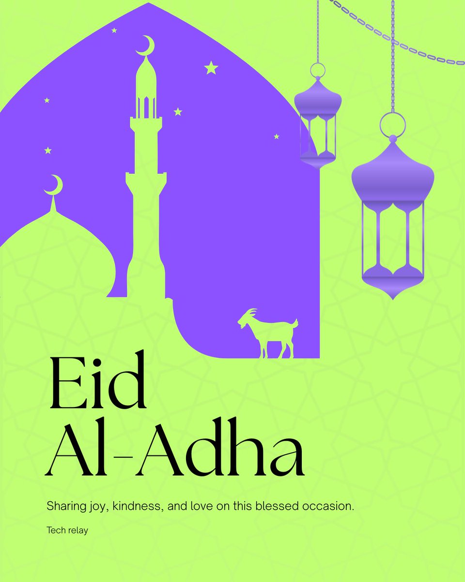 techrelayhub's tweet photo. Eid Mubarak to everyone celebrating 🌙✨

May this season bring peace, growth and beautiful new opportunities your way.
#Techrelay #Eidmubarak #Techcommunity https://t.co/EdcuSBlrzU
