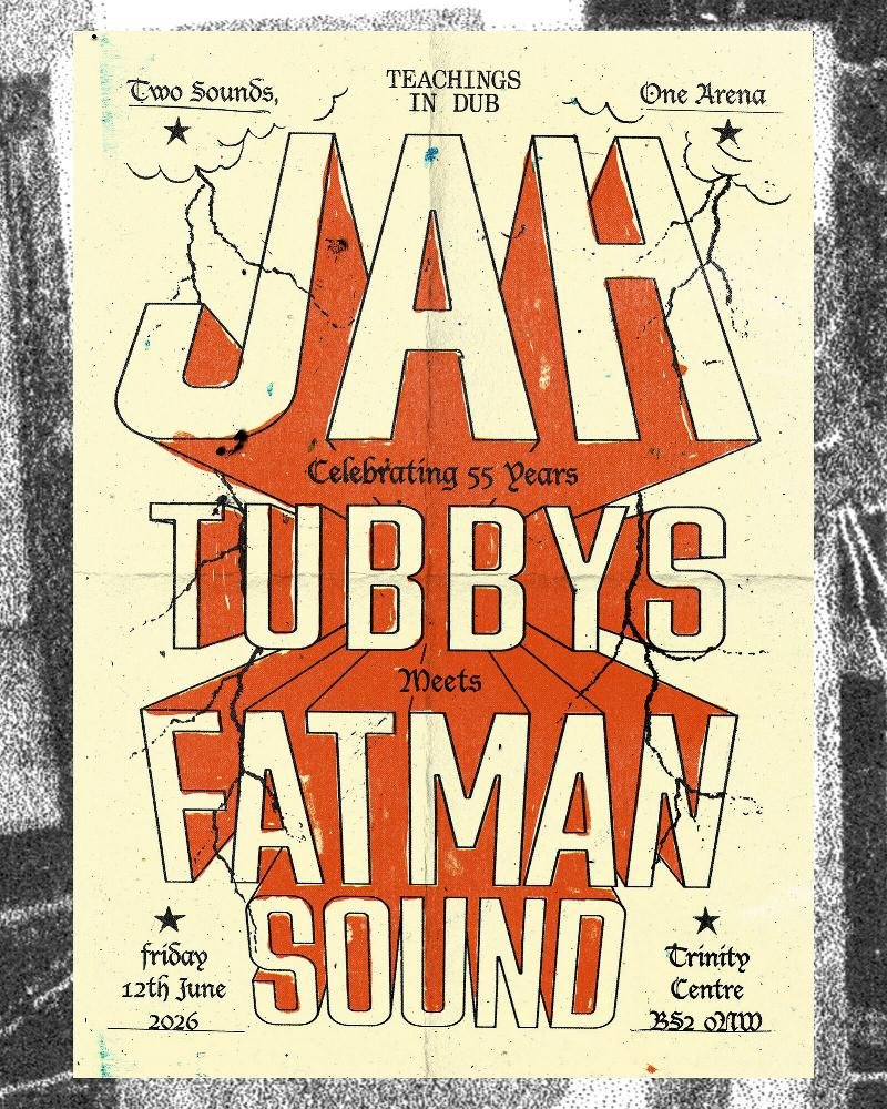 simonjcoates's tweet photo. Bristol massive: Jah Tubbys World System alongside Fatman Sound System at the Trinity Centre on Fri, June 12. Jah Tubbys is celebrating 55 years as a sound system, and has been building sound equipment since 1971. https://t.co/RoZeYTDJzM