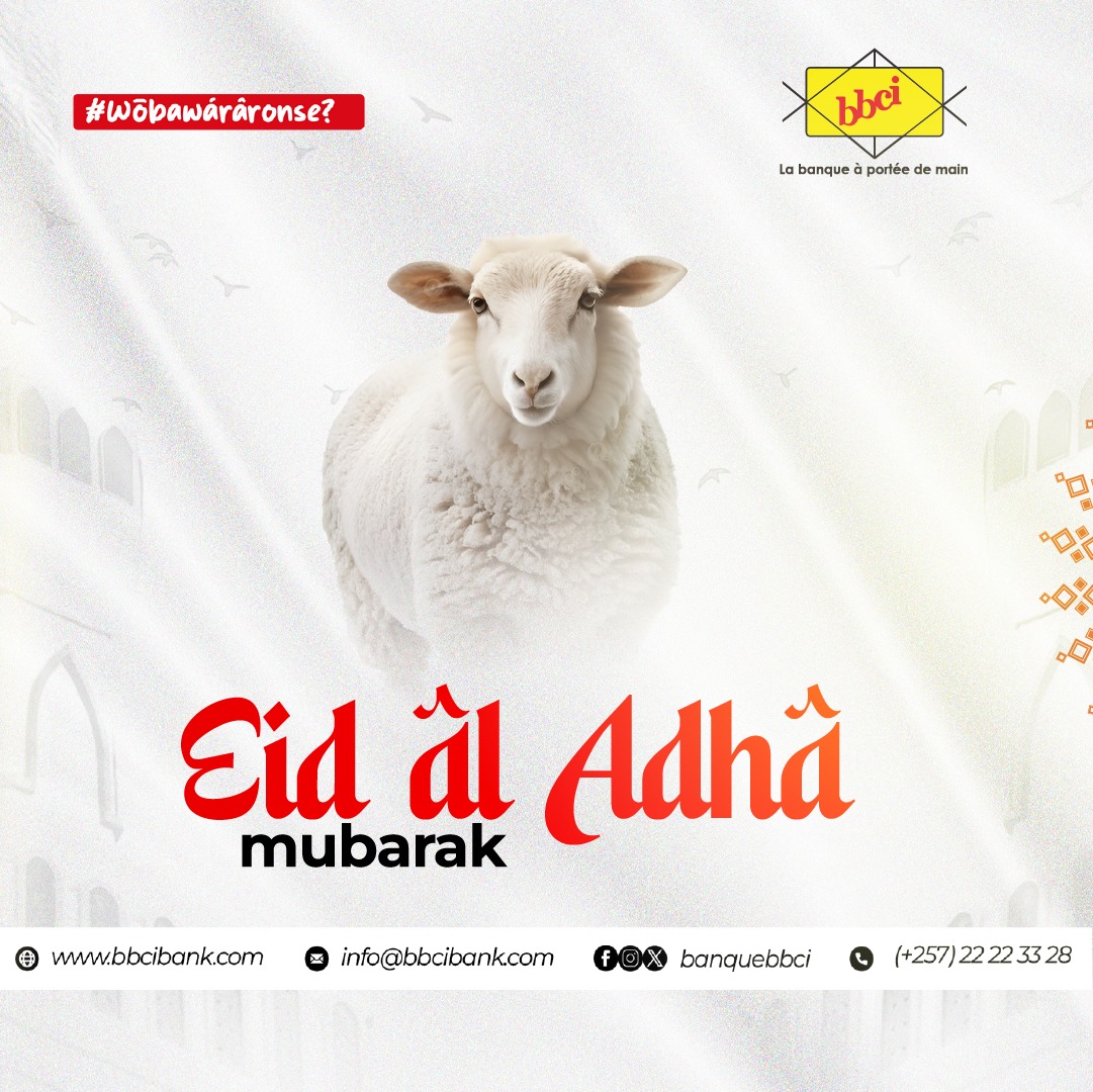 banquebbci's tweet photo. #BBCI #labanqueàportéedemain #NaJeweYarampaye #wobawararonse #Burundi #Eidaladha https://t.co/VO9E9FccOX