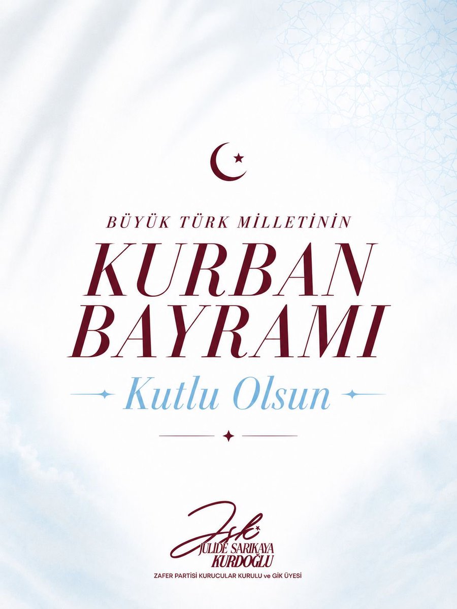 jskurdoglu's tweet photo. Büyük Türk Milletinin Kurban Bayramı kutlu olsun! https://t.co/m47nuCqLwp