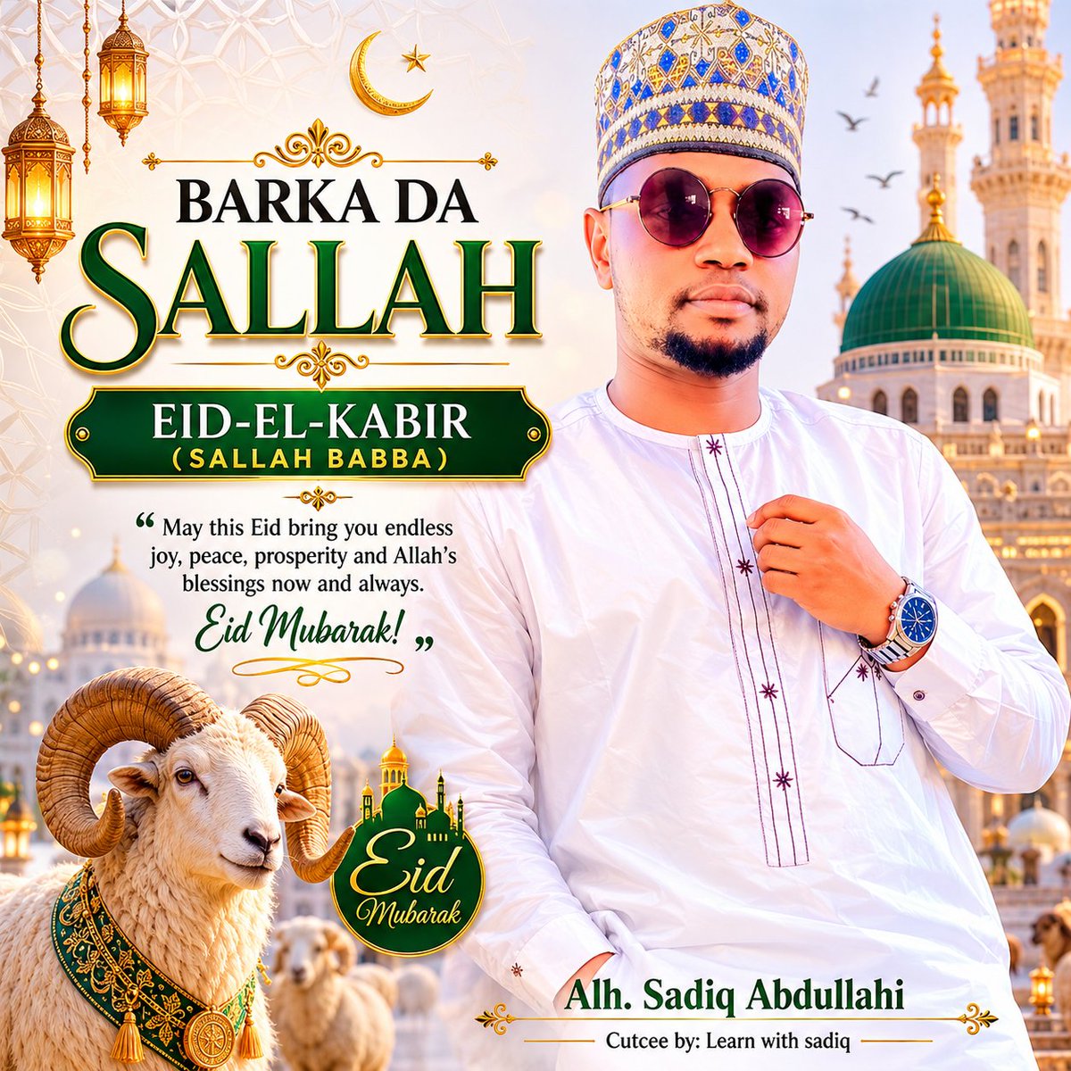 ismorenex's tweet photo. Barka da Sallah 🤍
تقبل الله طاعاتكم وغفر لنا ولكم.
May ALLAH SWT bless your home with rahma, happiness, and peace always.
Enjoy your Eid and stay blessed 🌙 https://t.co/VJoguq28UM