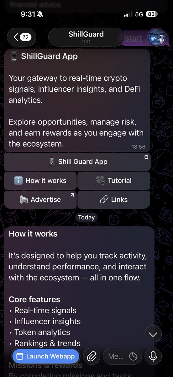 ShillGuard's tweet photo. 📲 Check out our Telegram App

Built for fast research, live tracking, and deeper market insights.

Explore the data, follow the patterns, and stay informed. https://t.co/Z7EZjGeD1d