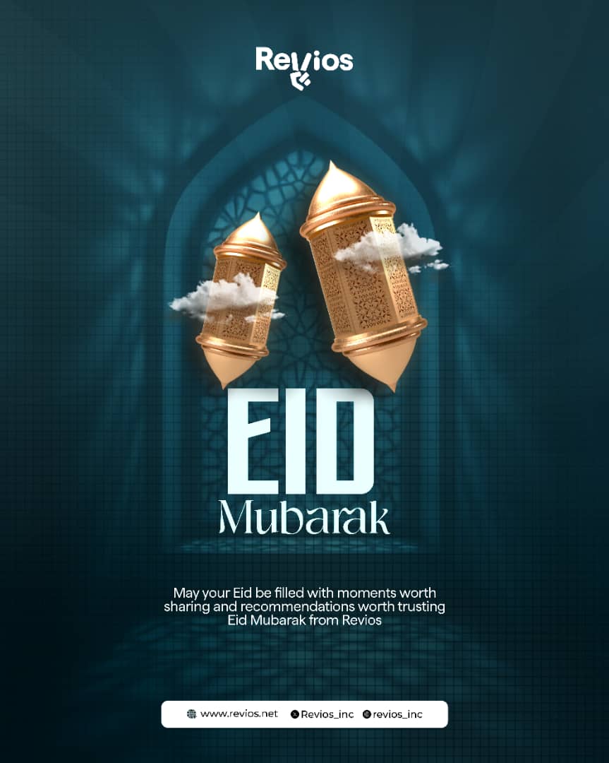 Revios_inc's tweet photo. Eid Mubarak from all of us at Revios 🌙

May your celebrations be filled with peace, joy and moments worth sharing 
Wishing you and your loved ones a beautiful Eid 💚 https://t.co/0j9601Mbad