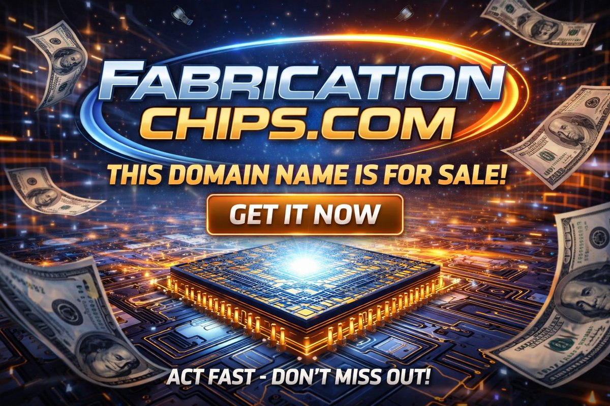 CaptinSales's tweet photo. AI demand is pushing chip manufacturing to its absolute limit. Own the premium category definitive domain: https://t.co/ezoM9F9z4r 

Now accepting offers. Strategic asset for @NVIDIA @AMD @Intel @TSMC @Samsung @AppliedMaterial @LamResearch #Chipmaking #Semiconductor https://t.co/qCcyU2XsTF