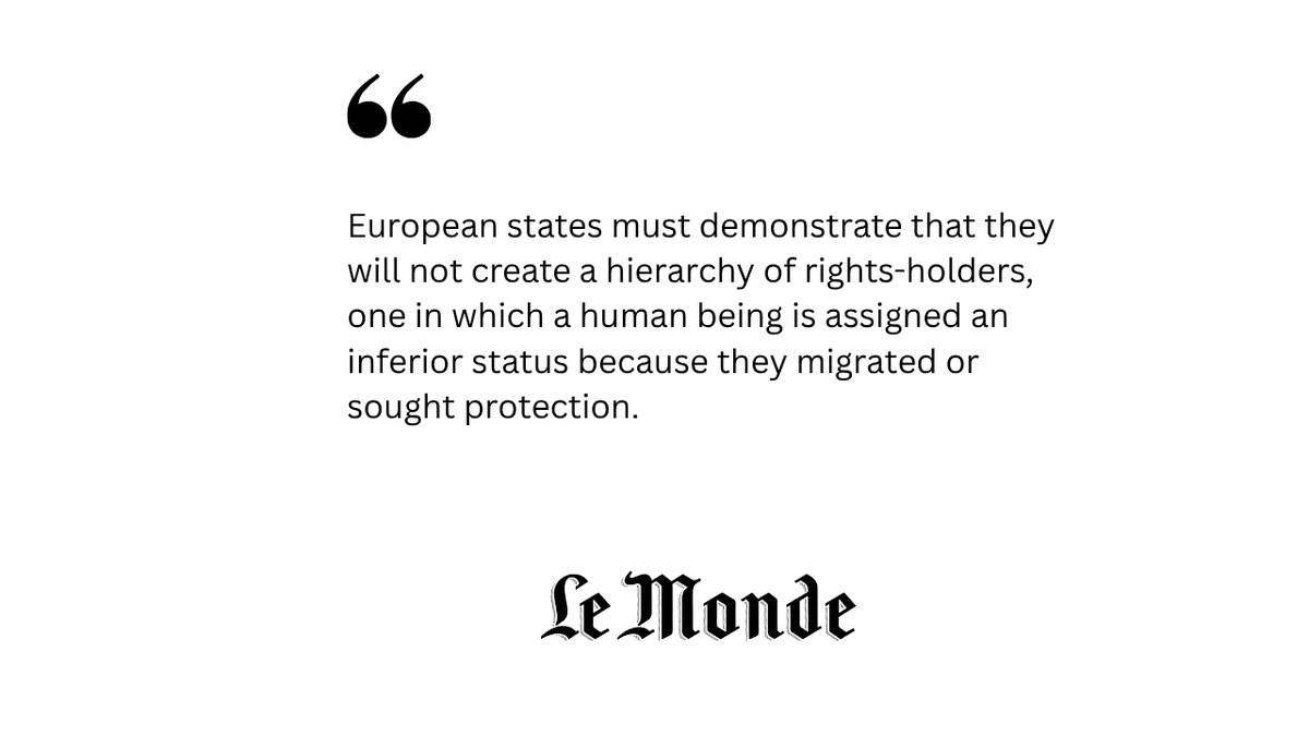 CommissionerHR's tweet photo. Now that the Chisinau Political Declaration has been adopted, we find ourselves at a pivotal crossroads. But do our governments truly grasp what is at stake? In @lemondefr, I restate some fundamentals: the moment demands a shift in narrative and a firm, unwavering determination on three fronts. 
Read my oped in English👉https://t.co/sZFGypV3Za
#ECHR #migration @coe @MoldovaCoE @MCOatCoE #humanrights