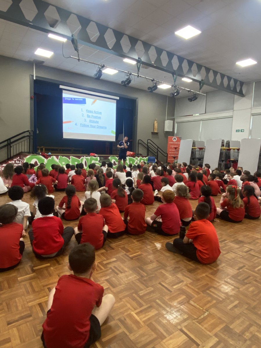 MissMckerron's tweet photo. Yesterday our school had a visit from Jonathan Paterson, Paralympic athlete and footballer for the Scotland national team. The children had a blast taking part in some fun activities before learning about how Jonathan got started in sports @CorpusChristi_K ⚽️ https://t.co/iaEikO8sL3