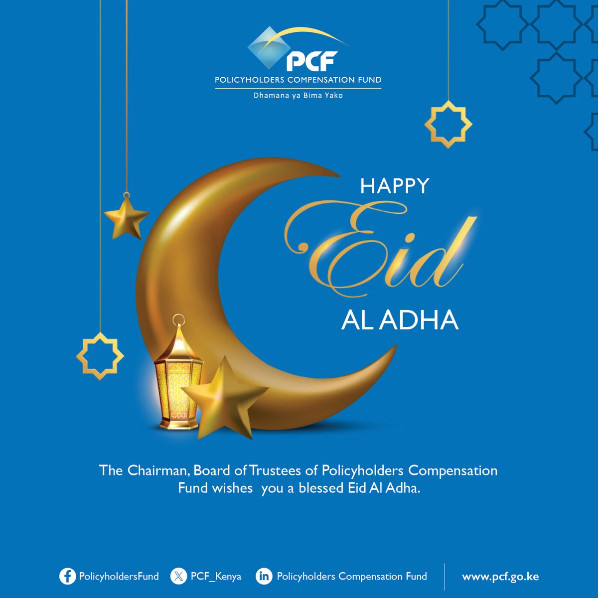 PCF_Kenya's tweet photo. Eid Al Adha from all of us at PCF. 
Wishing you a joyous and blessed Eid Al Adha. May this special day bring peace, happiness, and prosperity to you and your loved ones, and renew hope for the days ahead.
#EidAlAdha https://t.co/UqRsKKphGO