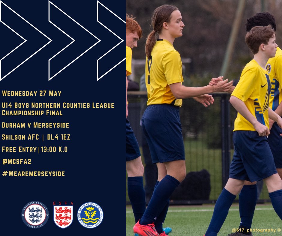 MCSFA2's tweet photo. #BOYS | a battle for the championship ⚔️

#WeAreMerseyside | @northerncountiessfa | 🔵🟡 https://t.co/WgXQgwncKC