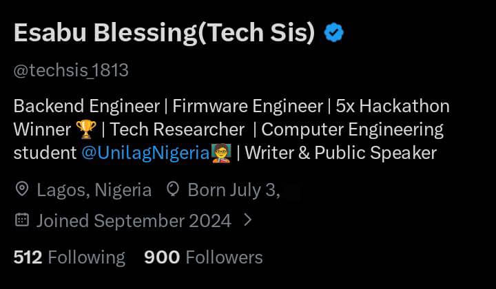 Esabu Blessing(Tech Sis) tweet media