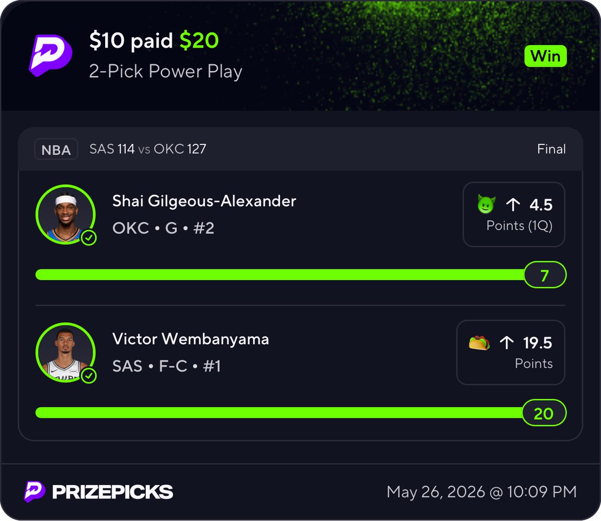 Jocheppo's tweet photo. @PickCityHQ Cashed x3 https://t.co/cBqLDcUYhd