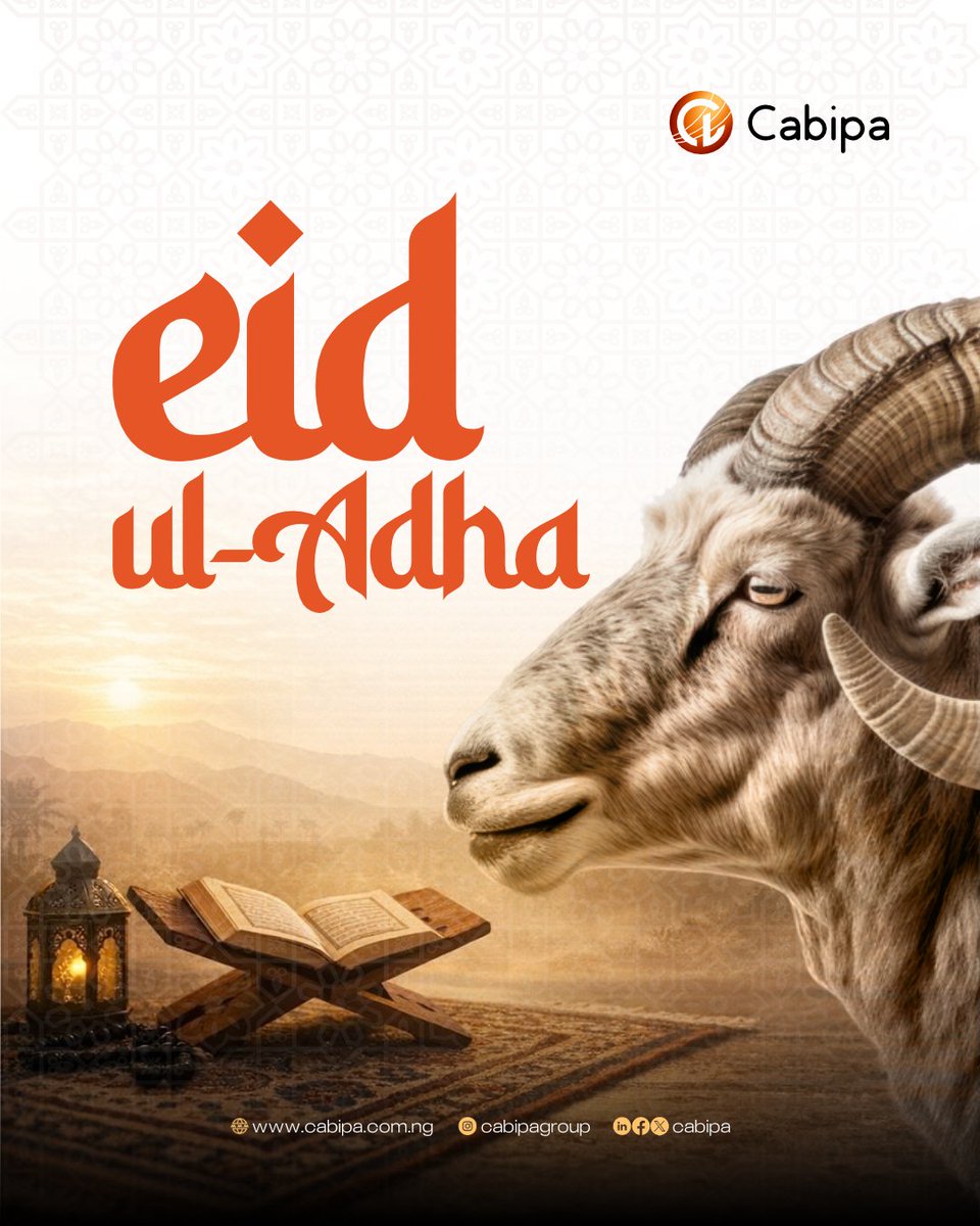 Cabipa's tweet photo. May this blessed celebration bring peace, happiness, abundance, and joy to you and your loved ones. Wishing you a beautiful and memorable Eid celebration.

#EidAlAdha #EidMubarak #SallahCelebration #BlessedEid #PeaceAndJoy #FestivalOfSacrifice #HappySallah #CelebrationSeason https://t.co/E0YWok1EJs