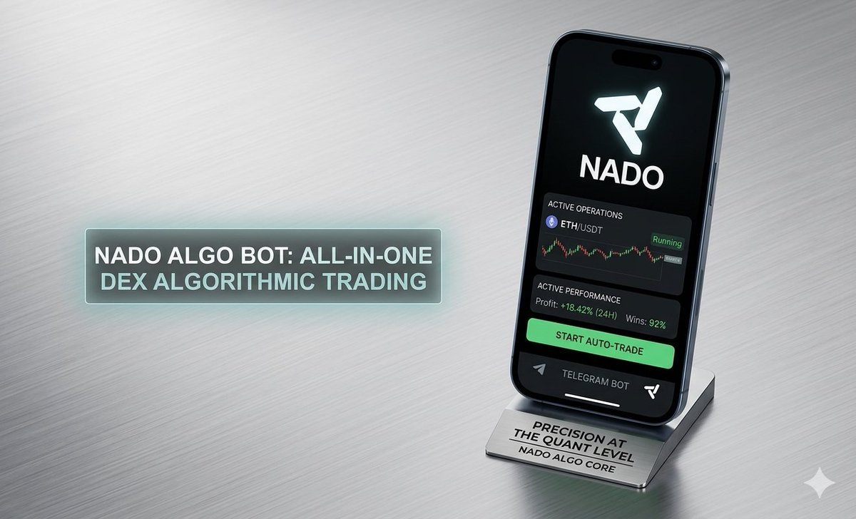 flagmanger's tweet photo. Stop staring at charts 24/7. Let the Nado Telegram bot do the heavy lifting! 📈🤖

Automate your crypto trading with data-driven, emotionless precision execution 🚀

Stop manual trading. Start smarter👇 

https://t.co/lwwS6Azf5q

#Crypto #TradingBot #TelegramBot #NADO https://t.co/NKP0cpZ7eS
