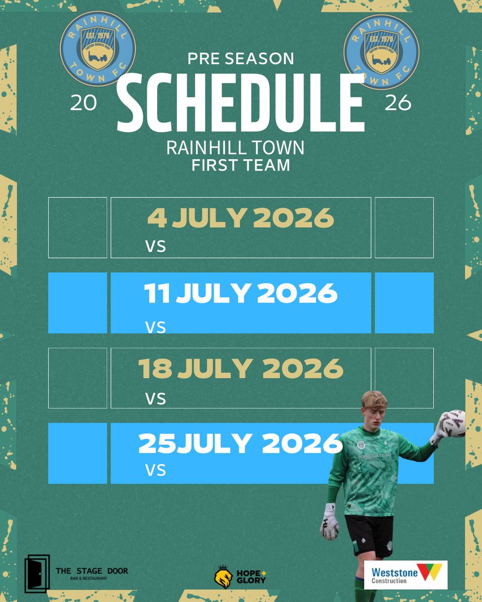 RainhillTownFC's tweet photo. 🚂 Right now the dust has finally settled on that season. We are looking to sort some pre season fixtures for our senior sides. Ideally would like fixtures for teams at the same levels or above 🚂

Dm us your interest we should be able to host 🤞🏻 failing that will split costs 🤝 https://t.co/XtKEtnpBpy