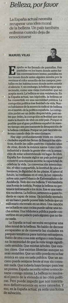 Borovil's tweet photo. Esto de @Granvilas.
«La belleza pertenece a quien todavía es capaz de mirar». https://t.co/kLbVGVcREY