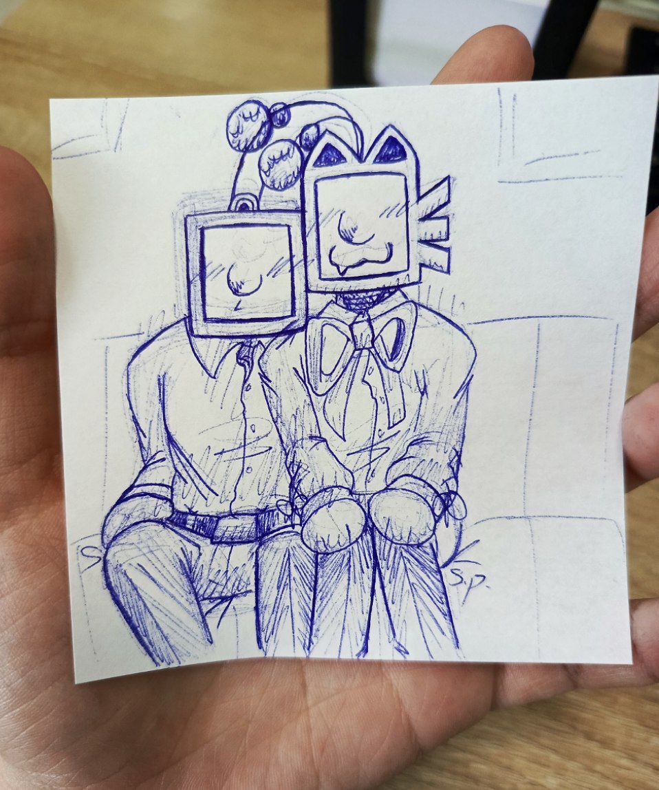 PaintSovi's tweet photo. #doublefeacher (#DeCats ?:p) #StrayCRTAU #Defernull https://t.co/ULxK4uhxCZ