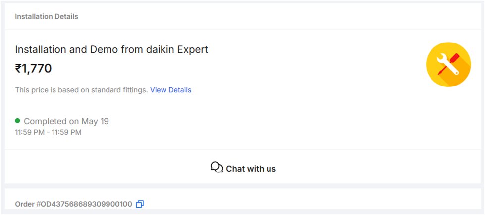 anir_p's tweet photo. Paid ₹1770 installation fee on Flipkart, but Daikin team forced ₹3040 more or no install. Paid twice due to urgency. Now support is making me run in circles for refund.

Double charge + zero accountability?

@Flipkart @DaikinIndia #Refund #CustomerExperience https://t.co/9eQG1S6T2A