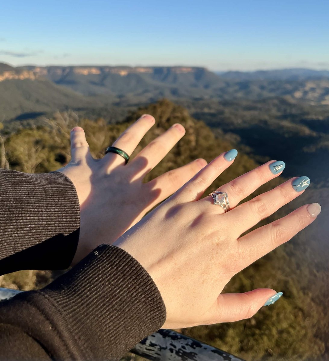 aurawrah_'s tweet photo. In an intimate celebration, we tied the knot in the beautiful Blue Mountains last week.  

Can't wait to share the memories of our happily ever after with everyone soon! 🍂
@Aus_Gohan https://t.co/OO3S7X4GpL