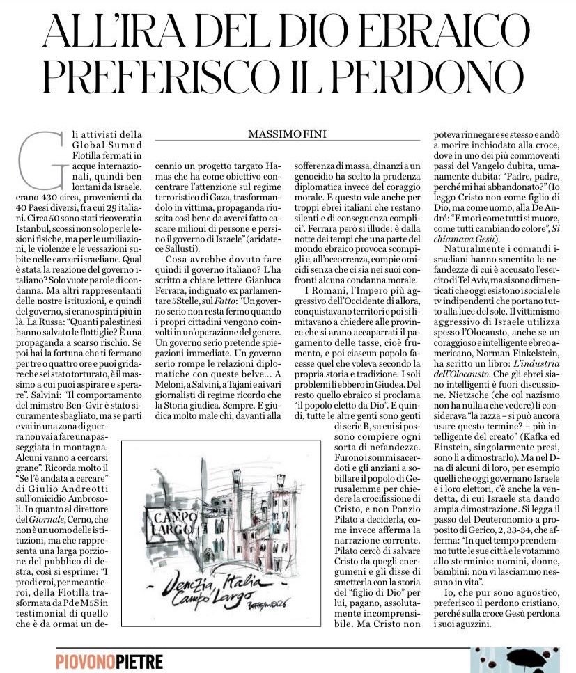 alfo_lanzieri's tweet photo. Non dirò nulla sullo sventurato autore di questo testo. Mi chiedo solo quali e quanti argini etici, istituzionali e comunicativi siano ormai caduti per far sì che un quotidiano nazionale possa pubblicare questo testo senza vergognarsene e senza scatenare un ripudio nei lettori. https://t.co/FNJBAyUPOL