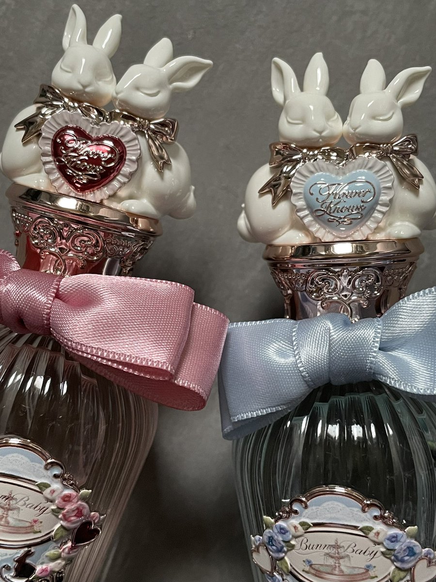 toxicboundaries's tweet photo. Cutest perfumes ever!!! Flower Knows Bunny Garden Series🐇💫 https://t.co/8iB26Z3n6i