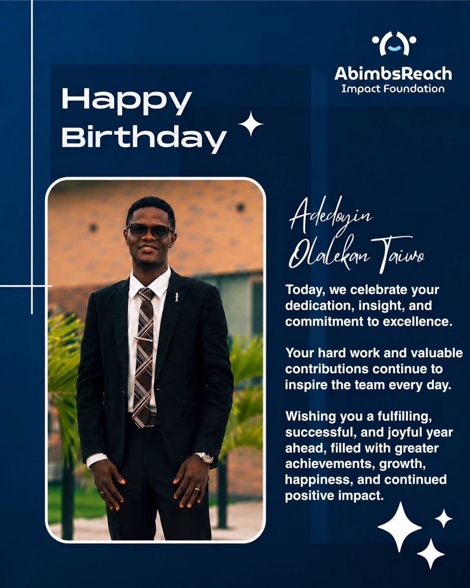abimbsreach's tweet photo. Today, we celebrate your insight, leadership, and dedication as our Research Manager.

Thank you for your impact and for supporting the team with excellence.

Wishing you a fulfilling new year ahead ✨. https://t.co/2HZhDz5cOj