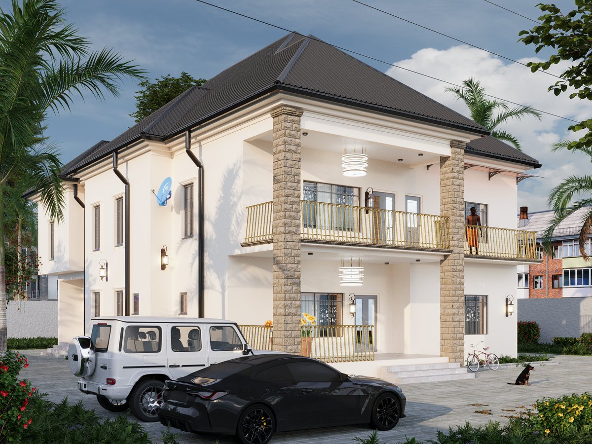 EMI__CONCEPT's tweet photo. The Architecture that breaths life. 
👷🏿‍♂️ Five Bedroom Storey Building 
📍Eastern Side Nigeria 

#3DsMax #KurbanBayramımız #Children #BuenosDíasATodos https://t.co/QAM2E2A0Ic