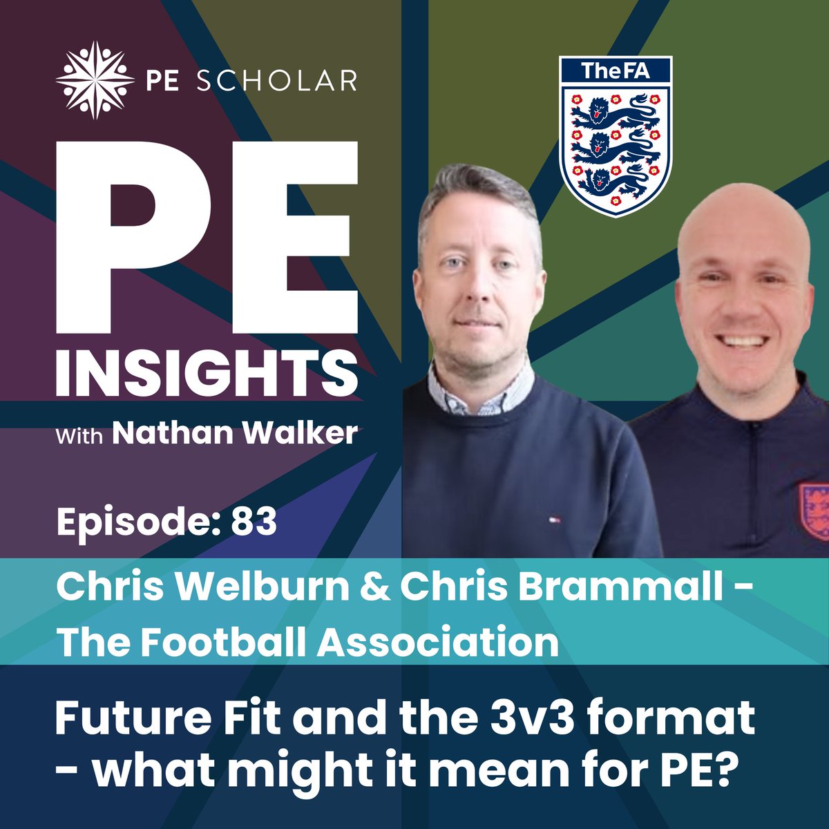 PE_Insights_Pod's tweet photo. Ep 83 of the PE Insights Podcast is out now.
I visited St George’s Park to speak with Chris Welburn and Chris Brammal from The FA about FutureFit, 3v3 and what this could mean for football in PE.
More touches. More decisions. More involvement.
Listen: https://t.co/vVTbEWdMRq https://t.co/SDIwkadyXw