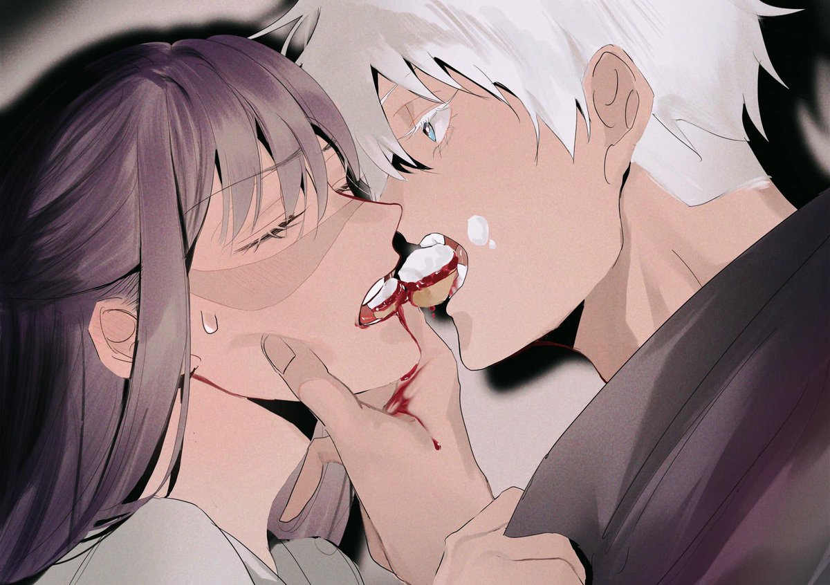 iliAkkaman91's tweet photo. "As sweet as a candy"
. 
.
.
.
.
.
All the gojohime artwork posted here belongs to and is shared under the artist permission and a request not to tag her, @/momoe_2312. Thank you all for your attention. (Respect the watermark). https://t.co/jyQG4U4usY