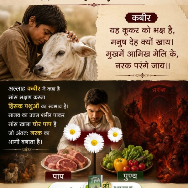 patel_roopsing's tweet photo. #जैसादर्दअपनेहो_ऐसाजान_बिरानै

Baakhabar Sant Rampal Ji
♦️ कबीर-हिन्दू के दया नहीं, मिहर तुरक के नाहिं।
कहै कबीर दोनूं गया, लख चौरासी माहिं।।
कबीर परमेश्वर कहते हैं कि दया और मेहर के बिना मनुष्य भक्ति के मार्ग पर आगे नहीं बढ़ सकता। जीवों का गला काटने वाले कसाई प्रवृत्ति https://t.co/B2BxFGGDns
