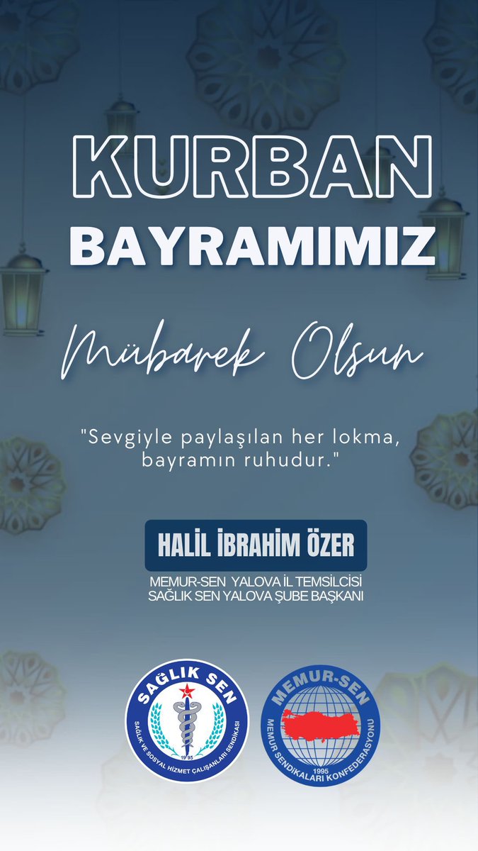 hibrahim87's tweet photo. Kurban Bayramı; paylaşmanın, dayanışmanın, kardeşliğin ve gönüller arasında kurulan muhabbet köprülerinin en güçlü şekilde hissedildiği müstesna zamanlardan biridir. Bayram;umutların, duaların ve iyiliğin de paylaşıldığı bereket iklimidir.

Bu mübarek günlerin huzurunu yaşarken; Filistin ve Lübnan’da bombalar altında hayata tutunmaya çalışan masum çocukları, Doğu Türkistan’da baskı ve zulüm altında yaşam mücadelesi veren kardeşlerimizi, Arakan’da yurtlarından edilen mazlumları ve dünyanın dört bir yanında adalet bekleyen tüm mağdur coğrafyaları dualarımızda unutmuyoruz. İnsanlığın ortak vicdanını yaralayan acıların son bulması, zulmün yerini merhametin ve kardeşliğin alması en büyük temennimizdir.

Kurban; Hazreti İbrahim’in sadakati, Hazreti İsmail’in teslimiyetiyle bizlere emanet edilen büyük bir kulluk ve paylaşma bilincidir. Bayramın ruhunu yaşatmak; ihtiyaç sahibini gözetmek, mazlumun sesine kulak vermek, kırgınlıkları onarmak ve kardeşlik hukukunu güçlendirmekle mümkündür.

Temennimiz; Kurban Bayramı’nın insanlığa vicdanı, adaleti, merhameti ve dayanışmayı yeniden hatırlatması; savaşların, gözyaşının ve zulmün son bulmasına vesile olmasıdır.

Kurban Bayramı’nın ülkemize, milletimize, İslam âlemine ve tüm insanlığa huzur, sağlık, bereket ve hayırlar getirmesini diliyoruz.

Kurban Bayramımız mübarek olsun.

#KurbanBayramı