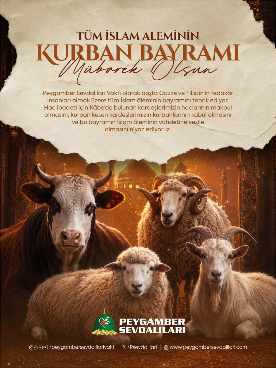 psdankara's tweet photo. 🌙 Kurban Bayramı; teslimiyetin, kardeşliğin ve paylaşmanın adıdır…

Başta Gazze olmak üzere tüm İslam âleminin Kurban Bayramı’nı tebrik ediyoruz. Rabbimiz yapılan ibadetleri, kesilen kurbanları kabul eylesin.

Bayram, ümmetin vahdetine ve mazlumların kurtuluşuna vesile olsun. https://t.co/qJmmNVPXJB