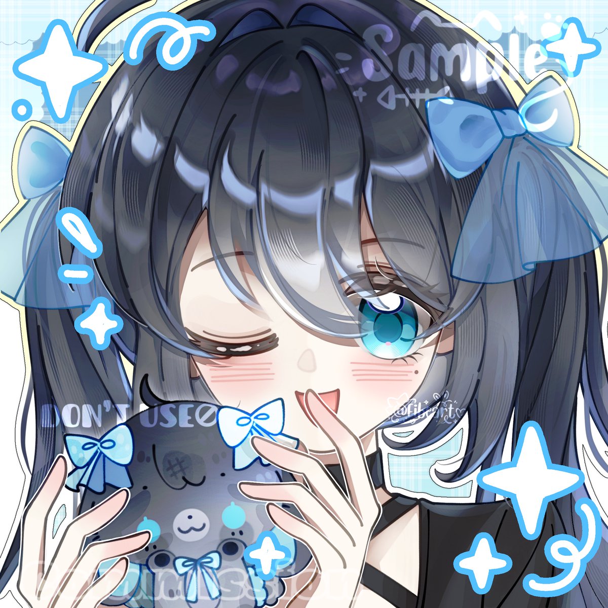 F1be4rt's tweet photo. 🎀 ART RAFFLE + 50% OFF C0MMISSI0NS 🎀
New headshot / icon✨
Cute shiny eyes, soft rendering, custom decorations &amp; accessories 💙

To Enter:
-Follow me
-Like + RT
-Drop your OC (optional)

📅 Ends: 3/6
✨ VGen🔗 below
#ArtRaffle #VTuber #PNGtuber #VArtist #AnimeArt  #vgen https://t.co/b02BHng6SB