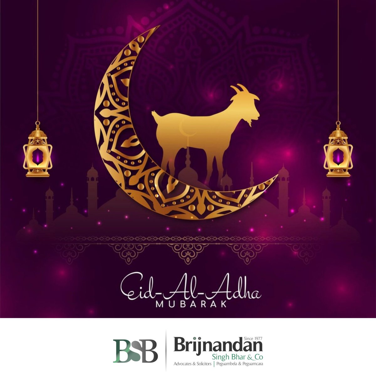 bsbharco's tweet photo. Wishing all those celebrating a blessed Eid Al Adha.

#eid #bsbharco #advocatesandsolicitors #kualalumpur #penang #kedah https://t.co/ZIzyHEKEZR