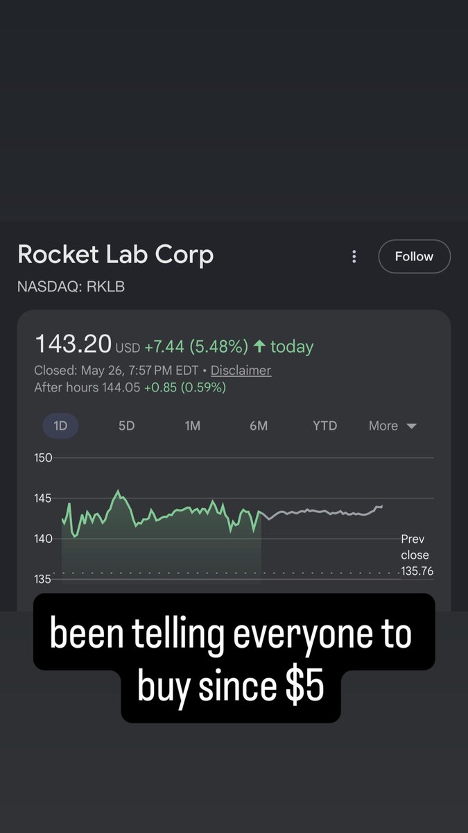 irllarp's tweet photo. and now its at $143 and she’s still holding lmfao https://t.co/eJfhCUXV1X