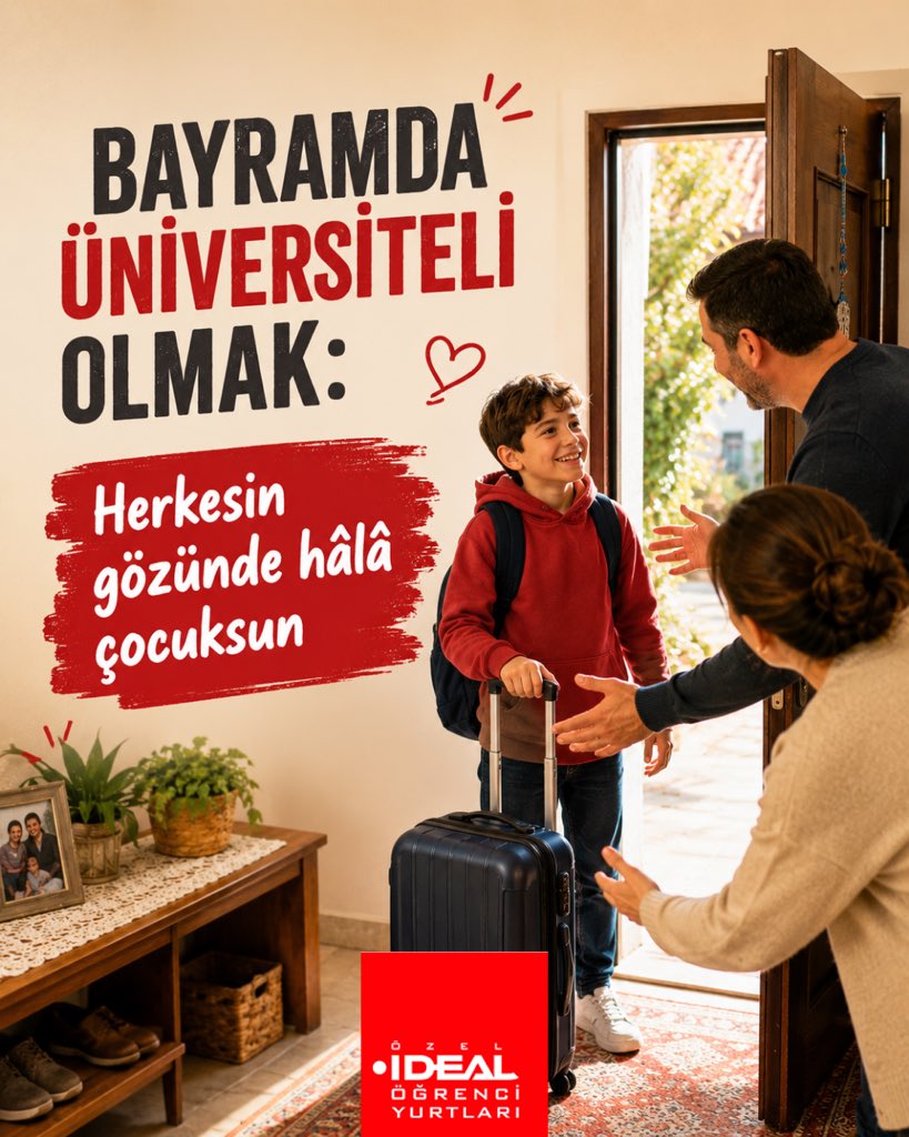 idealyurtlar's tweet photo. Ne olursa olsun bayramlar birlikte güzel olur. ❤️
Herkese mutlu bayramlar. 🤗

#idealyurtları #kurbanbayramı #üniversite https://t.co/uaOnFapjcE