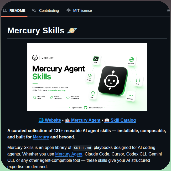 EconJunkie_'s tweet photo. Extends AI coding agents with 131 specialized skills

https://t.co/GMd9UvvKaS https://t.co/uyfzMdj5y8