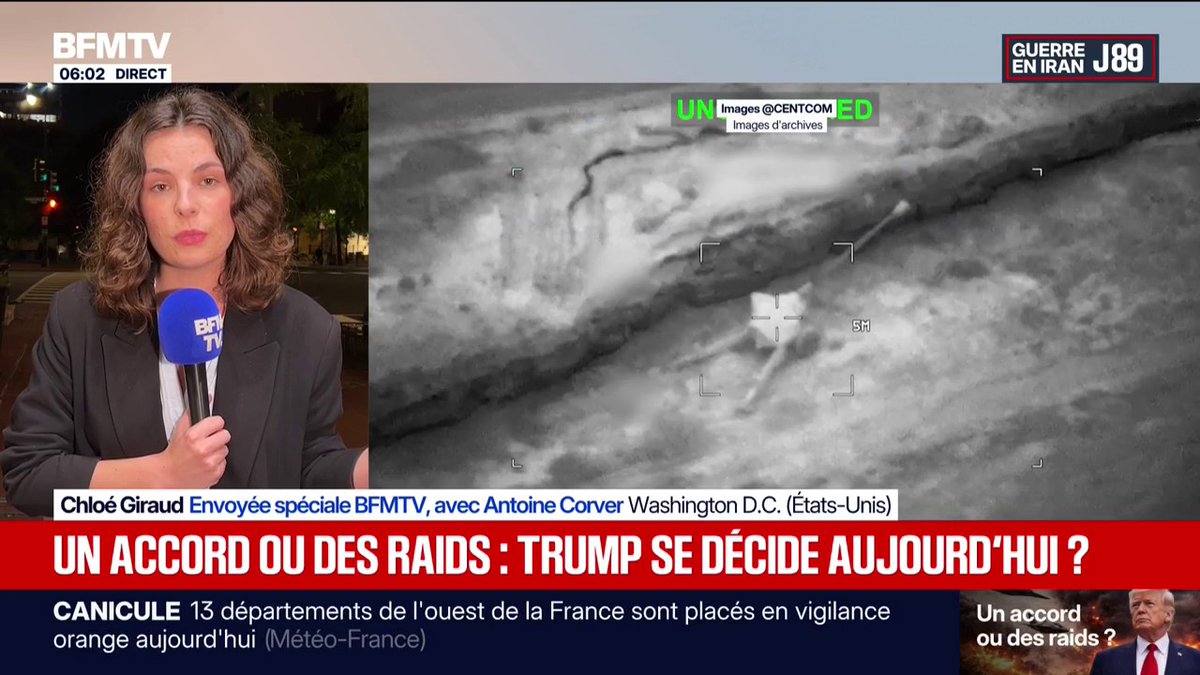 Image for the Tweet beginning: Iran: Donald Trump va réunir