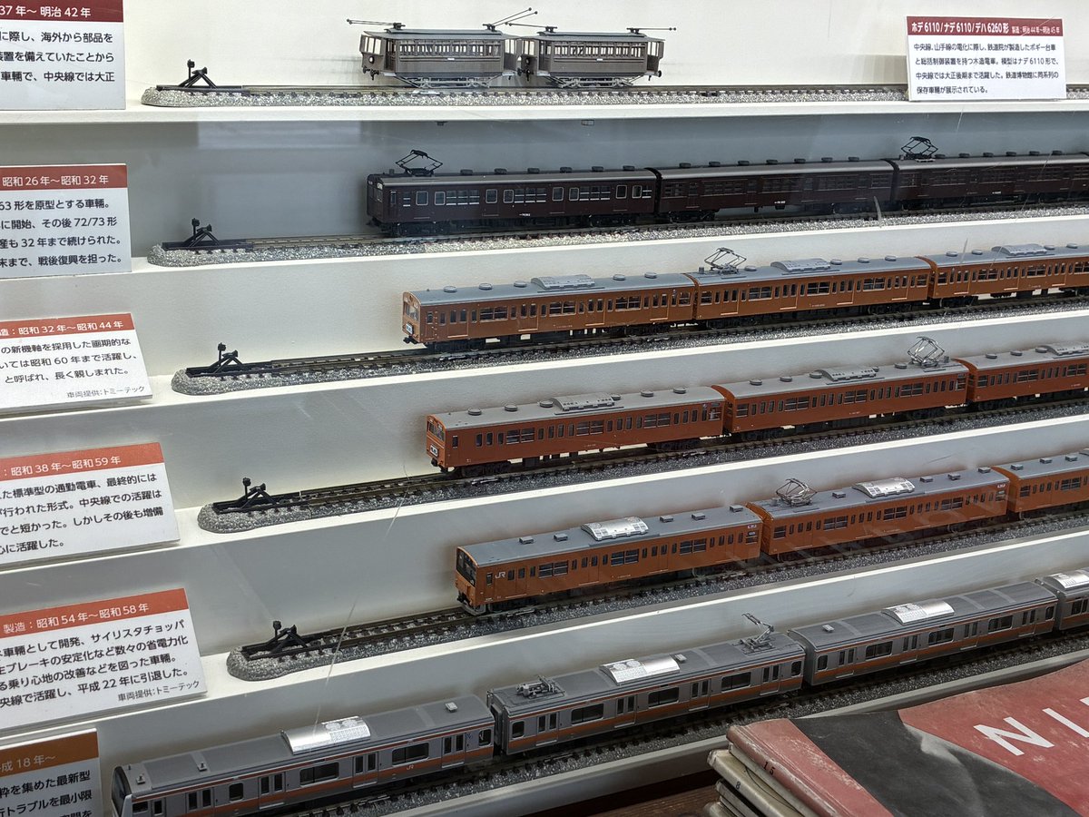 TrainTetsujiro's tweet photo. 久しぶりに万世橋旧交通博物館の施設に。
甲武鉄道開業時の始発駅万世橋のジオラマです。歴代の車両もNゲージで再現。
最近ジオラマを手掛けて、このような作品がとても参考になります。 https://t.co/asejhsHAgo