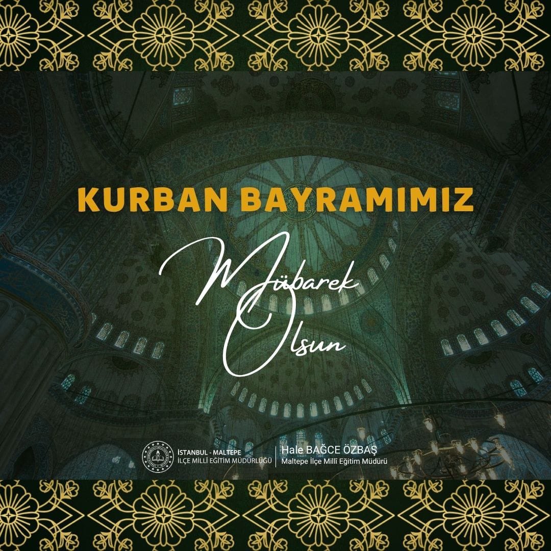 maltepemem34's tweet photo. ✨Kalplerimizi birbirine yakınlaştıran, kardeşlik iklimini güçlendiren ve dayanışma ruhunu yüreklere nakşeden Kurban Bayramı'na bir kez daha erişmenin huzur ve mutluluğunu yaşıyoruz.
 
Bayramlar; sevginin çoğaldığı, kırgınlıkların unutulduğu, hoşgörü ve merhamet duygularının en güçlü şekilde hissedildiği müstesna zamanlardır. Kurban Bayramı'nın birlik ve beraberliğimizi daha da pekiştirmesini, Türkiye Yüzyılı hedeflerine ulaşmamıza vesile olmasını temenni ediyoruz.
 
Maarif ailemizin kıymetli öğretmenlerinin, göz bebeğimiz öğrencilerimizin, değerli velilerimizin ve aziz milletimizin Kurban Bayramı'nı gönülden kutluyor; bu mübarek günlerin ülkemize, gönül coğrafyamıza ve tüm İslam âlemine sağlık, esenlik ve hayırlar getirmesini diliyoruz.
 
#kurbanbayramınızmübarekolsun 
@tcmeb @istanbulilmem @halebagceozbas