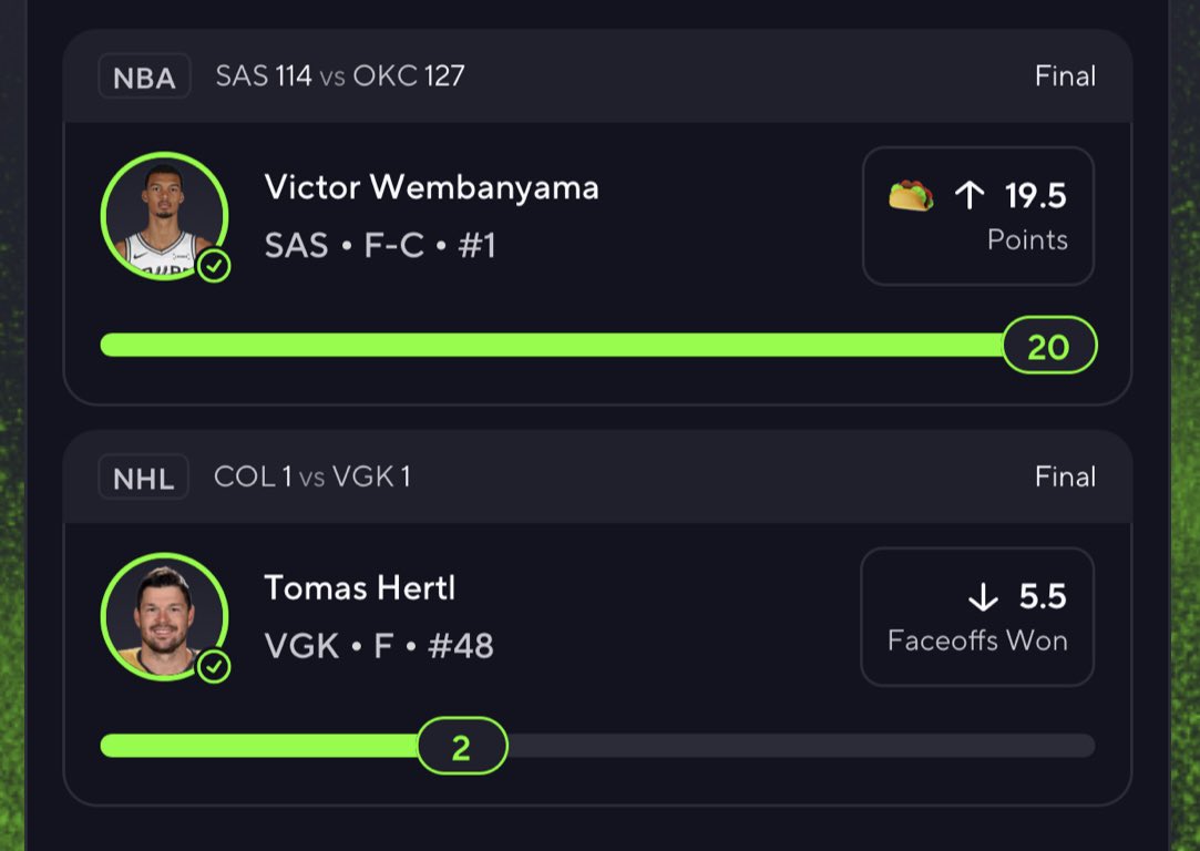 TradesPicks's tweet photo. Wemby taco pair free as air ✅

Get involved over 100 members in the Discord already in just 3 months 💪

https://t.co/X2F92LKL49

#PrizePicks #Gambling𝕏 https://t.co/IPBTFuveFa