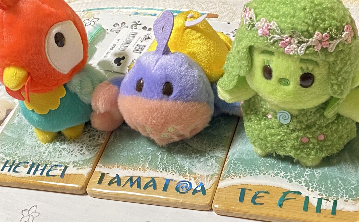 モアナのうるぽちゃちゃん可愛いから、台座作ってみた😋