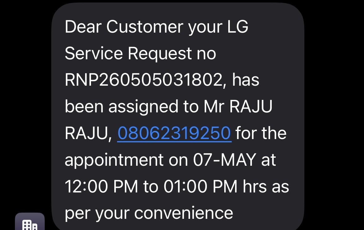 omtiwari23's tweet photo. Bought an LG 5 Star Split AC from Flipkart in March 2026. Since day 1, facing cooling issues and CH 38 error. Multiple LG service visits, reinstallation done as suggested, but issue still unresolved. Very poor service from LG &amp; Flipkart. @LGIndia @Flipkart https://t.co/jk3C1UYDHH