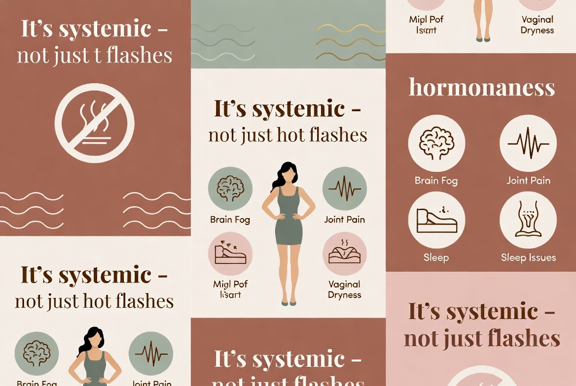 drguptanr's tweet photo. Myth: Menopause = just hot flashes.
Truth: Hormonal shifts affect sleep, mood, joints, vagina, bladder, metabolism, brain fog & more. Many women have zero flashes but still struggle. It's systemic—not trivial. Lifestyle + targeted support can help hugely.
From The Great Menopause Myth.
#MenopauseMyths #Day3/10