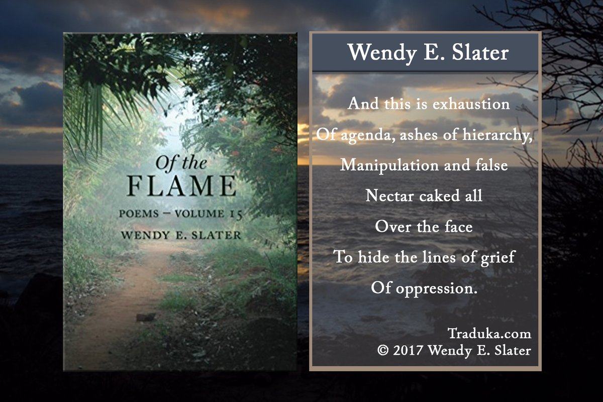 WendyESlater's tweet photo. "Out beyond ideas of wrongdoing and rightdoing, there is a field. I'll meet you there" ~ #RUMI

Modern mystical poetry written to bring healing to each reader in a unique way. 
Poetry written to bring wisdom and heart healing to the reader.

Get OF THE FLAME here:https://t.co/1jHPRBK1pr

#poetry #healingbooks #readers #forgivness #grief
