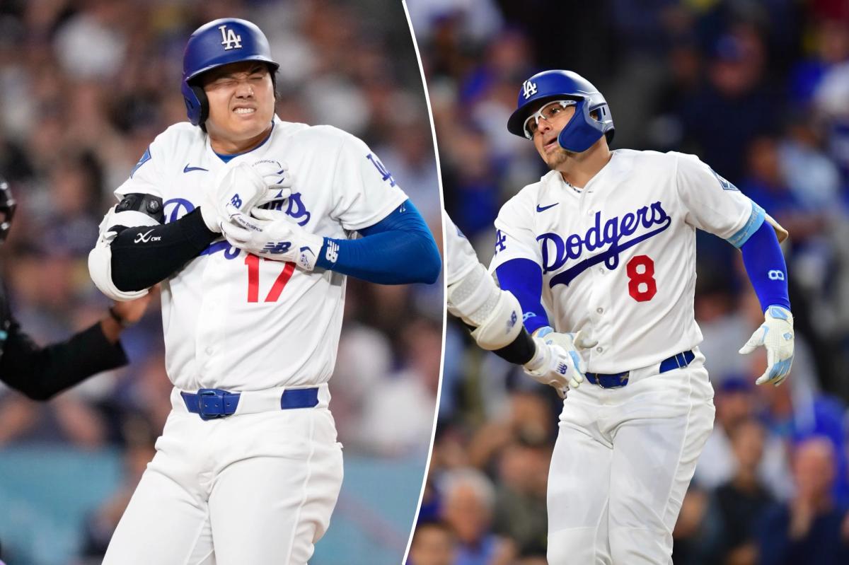 nypost's tweet photo. Kiké Hernández suffers oblique strain, Shohei Ohtani also leaves Dodgers game early https://t.co/9mHqfBlY4O https://t.co/dTDZHUPOMq