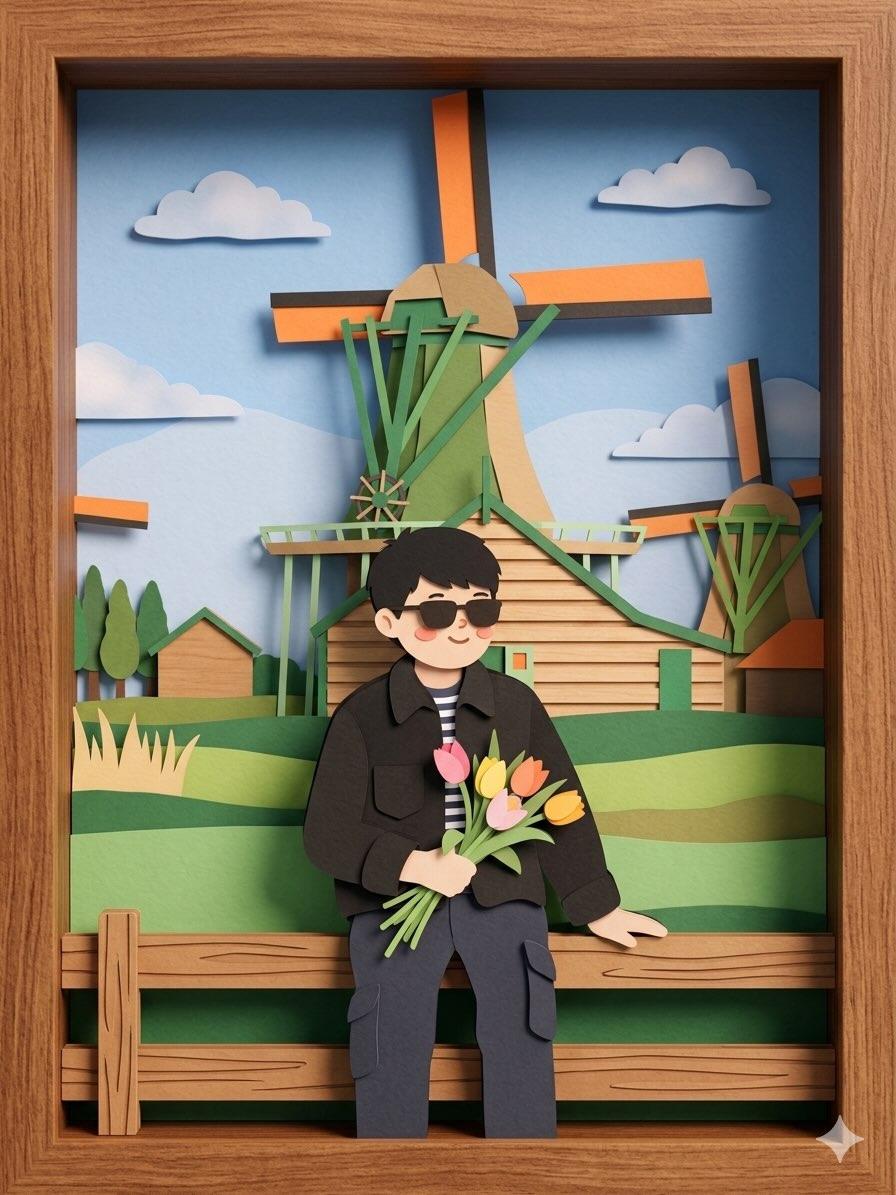 Paper-cut Layered Illustration Style