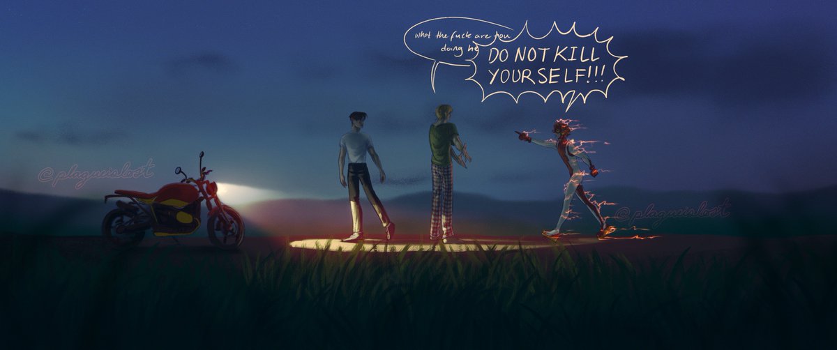 plagueislost's tweet photo. remembered this piece i made a while back for creamoftomatosoup's timeloop fic. go read it if you want incredible bernard angst 🫵

#timbern #timdrake #bernarddowd #bartallen https://t.co/TZugXYZGCY