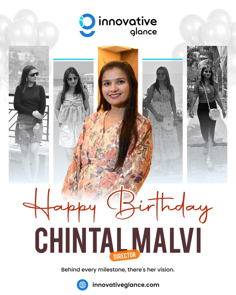 innovativeglanc's tweet photo. 🌟 Today we celebrate our amazing Director, Chintal Malvi🎉
You work hard, care deeply, and always push us to do our best at @innovativeglanc We love and appreciate you so much🎂 
May this birthday bring you all the joy you deserve
👉 https://t.co/zhl4Qwvcxg
 #DirectorBirthday https://t.co/dFCd9ujuyo