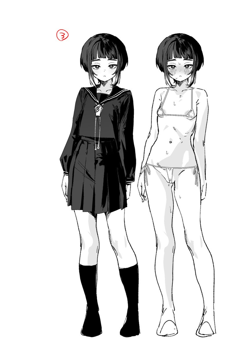 hutosi_ari_18's tweet photo. 没含めキャラデザはこんな感じでした https://t.co/OZCDdZM6Rg