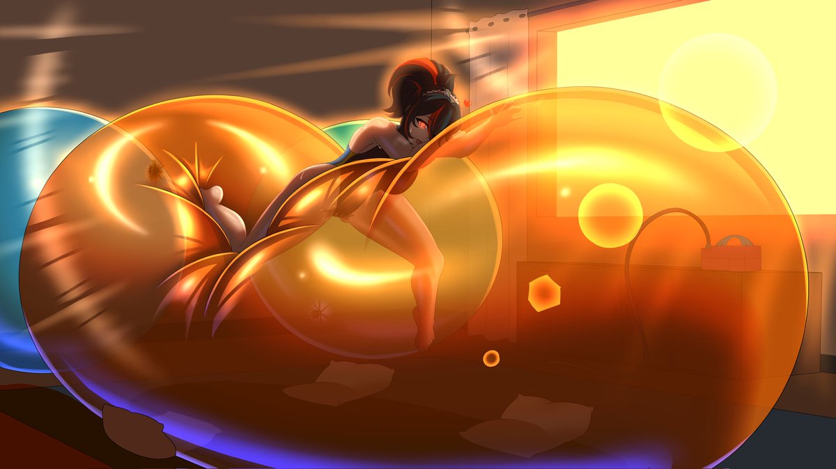 _JJ_AR_'s tweet photo. [COM] Zhu Yuan's Special Saturday MOABning

 Zhu Yuan wakes up to a lovely Saturday morning and decides to begin that day-off in a massively soft and comfy way, (also her cake needs a lot or workout ;3) 🌇👮🎈

Thanks to anon for this https://t.co/R9VYaUgZw5